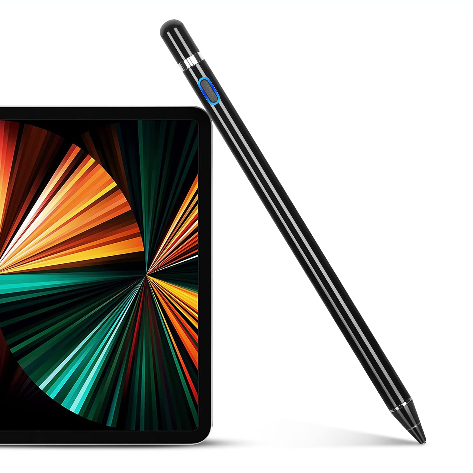Rechargeable Stylus Pen for iPad & Tablets - Fine Point Drawing & Writing