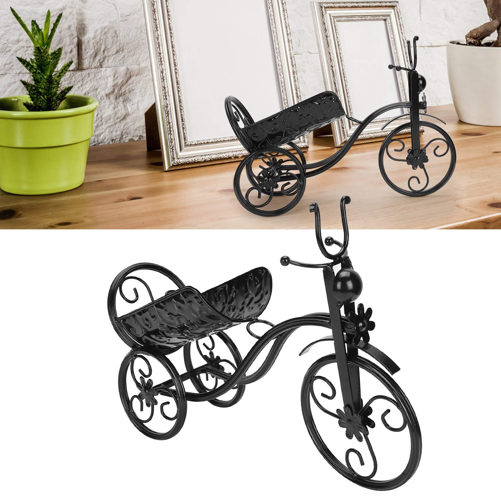 Tricycle-Shaped Countertop Wine Rack - Single Bottle Metal Holder for Wine Display & Storage | Perfect for Wine Cellar, Bar Cabinet, Kitchen Counter & Home Decor