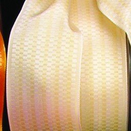 Ivory Small Mixed Blocks Wired Craft Ribbon - 1.5 Inch x 54 Yards for Gift Wrapping, Floral Arrangements, and DIY Home Decor