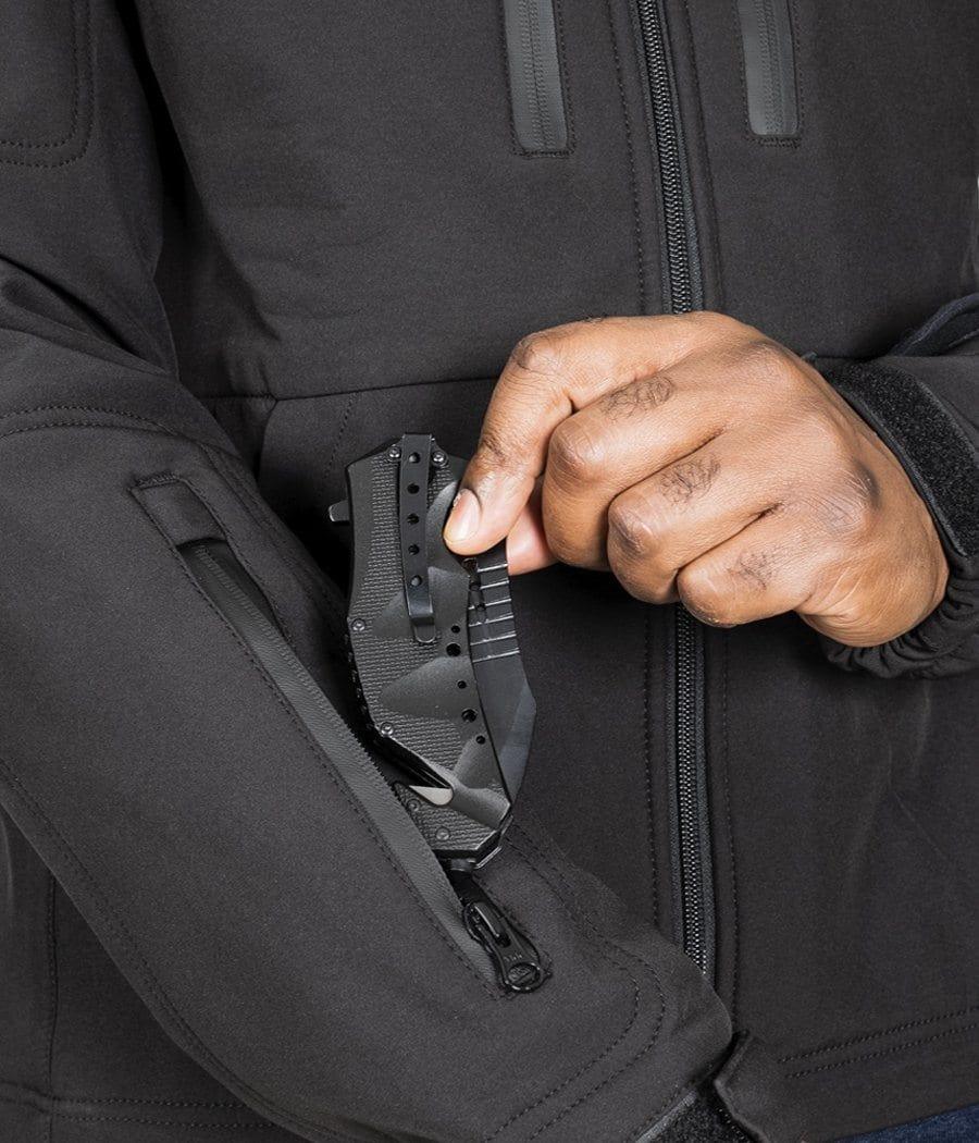 Tactical Jacket 2.0 with Body Armor - Men's EDC/CCW Windbreaker Jacket for Outdoor, Hunting & Concealed Carry | Waterproof & Lightweight Tactical Gear
