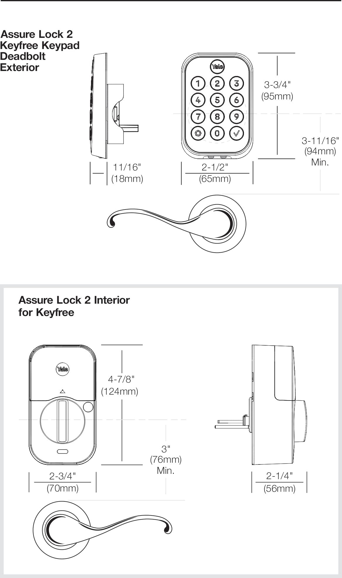 Yale Assure Lock 2 - Smart Keypad Deadbolt with Z-Wave Technology, Satin Nickel Finish - Keyless Entry for Home Security & Smart Home Automation