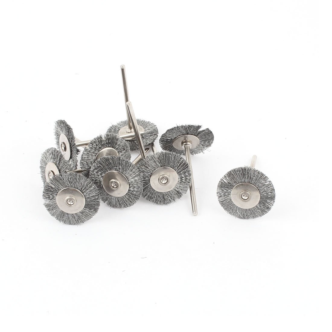11 Pcs Rotary Tool Accessories Kit - 2.3mm Shank Wire Wheel Brush & 25mm Polishing Buffing Cutoff Wheels for Metal Wood DIY Projects | Perfect for Grinding, Polishing & Cutting in Home Workshops