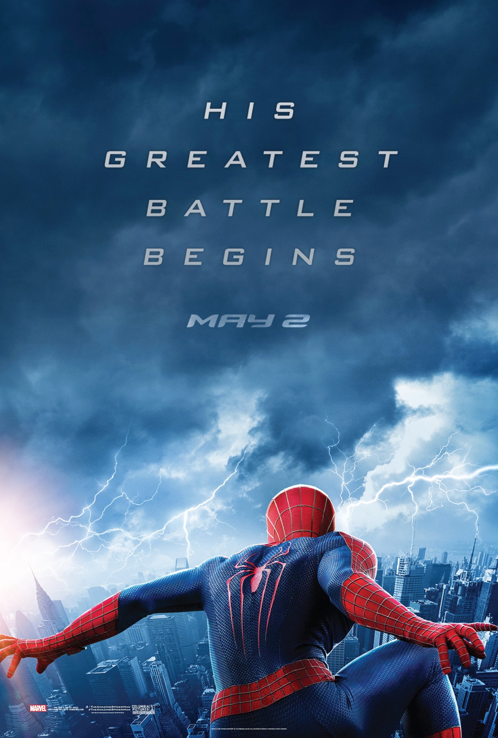 The Amazing Spider-Man 2 (2014) Movie Poster - 24x36 Inch Premium Thick Poster Featuring Andrew Garfield, Emma Stone & Jamie Foxx - Perfect for Home Theater, Game Room & Marvel Fan Collection