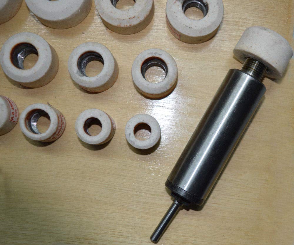 Sioux Valve Seat Grinder Stones - 24-Piece Aluminum Oxide White Stones with Holder Kit for Automotive Engine Repair & Maintenance - Perfect for Mechanics & DIY Enthusiasts