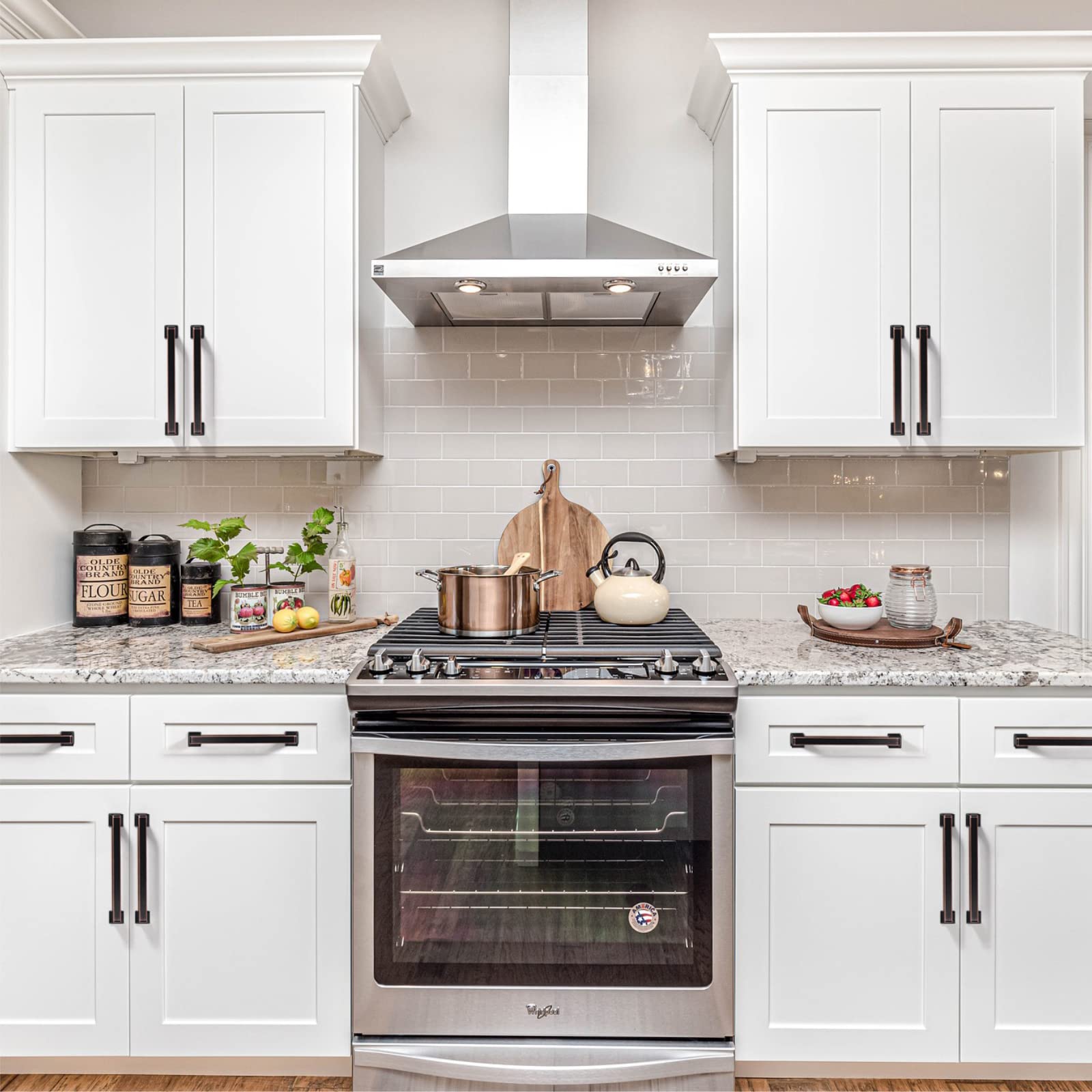5 Inch 10 Pack Oil Rubbed Bronze Cabinet Pulls - Heavy Duty Kitchen Cabinet Handles & Drawer Pulls - Rust-Resistant Cupboard Hardware for Modern Farmhouse & Industrial Style Kitchens (Perfect for Cabinet Upgrades & DIY Home Renovation Projects)