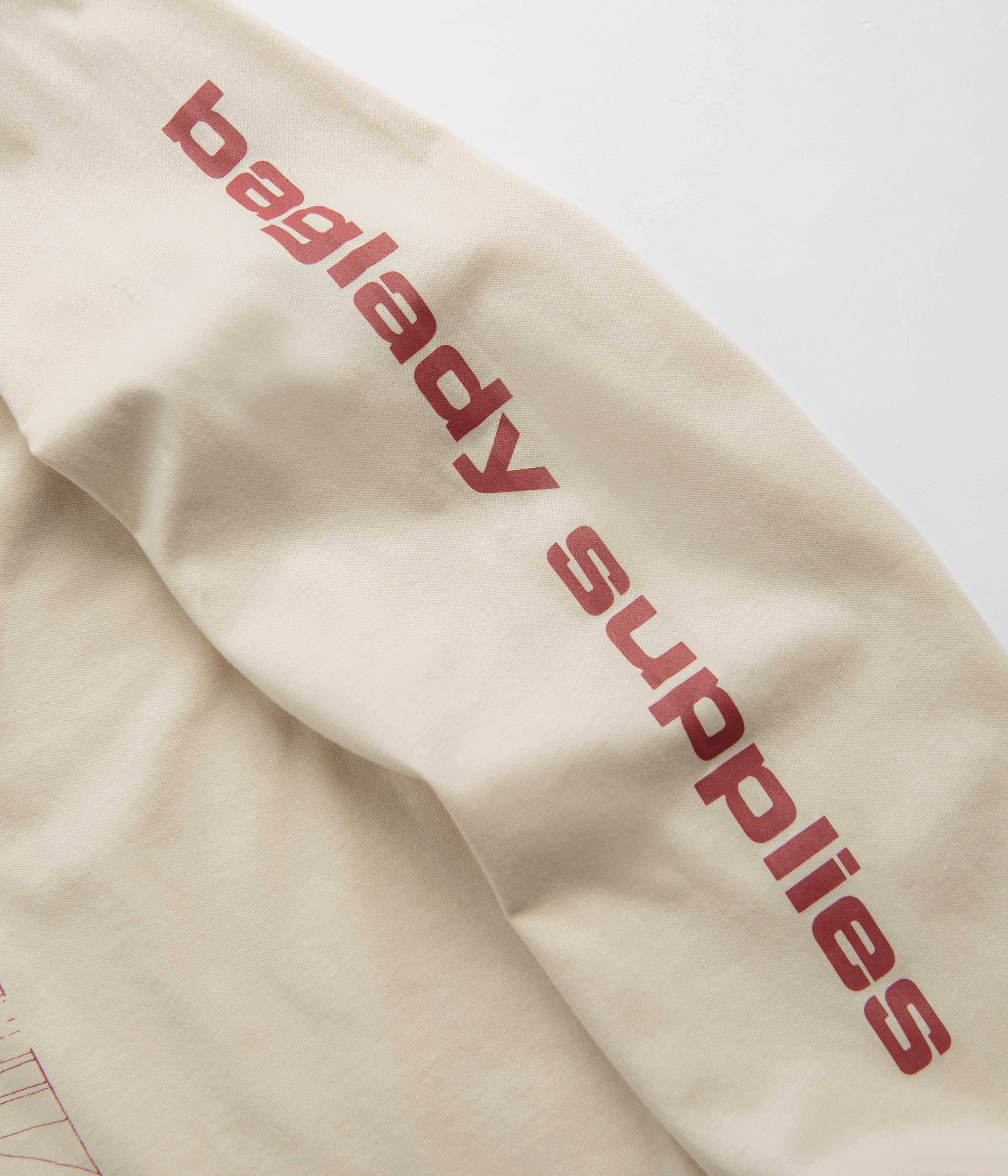 Baglady Sakai Suji Long Sleeve T-Shirt in Tan - Comfortable Casual Wear for Everyday Outfits and Layering