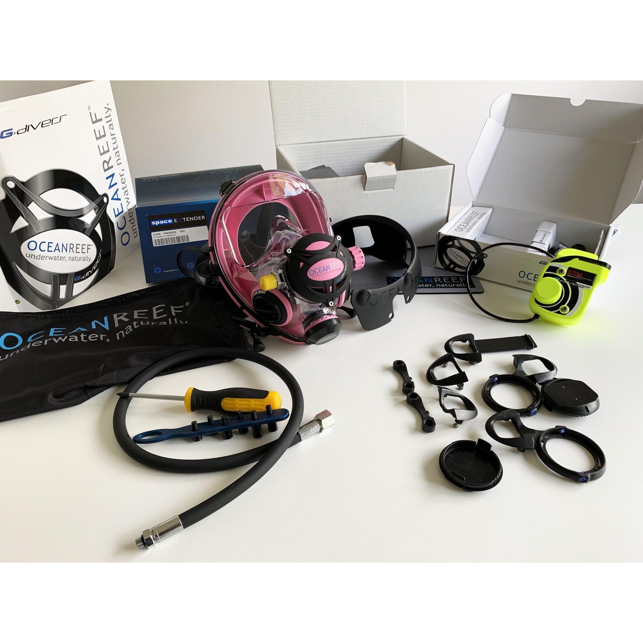 Ocean Reef G Divers Kit - Full Face Snorkeling Mask with Anti-Fog & 180° Panoramic View - Perfect for Scuba Diving, Snorkeling, and Underwater Exploration