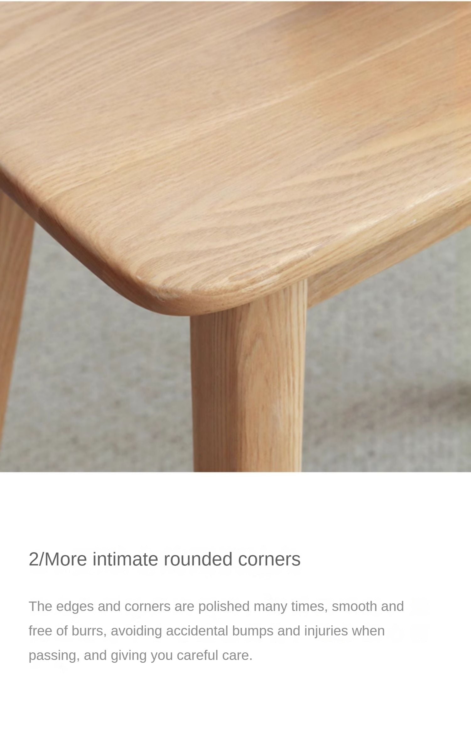 Modern Makeup Stool - Solid Oak & Ash Wood Vanity Seat for Dressing Table, Bedroom, and Salon | Elegant & Durable Beauty Furniture