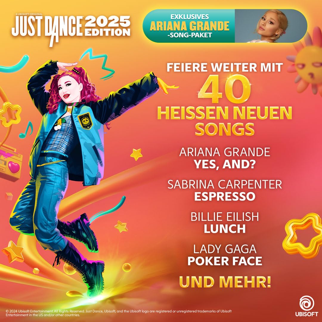 Just Dance 2025 Edition - Digital Code for Nintendo Switch | Fun Dance Party Game for Family & Friends | Perfect for Game Nights, Workouts & Social Gatherings