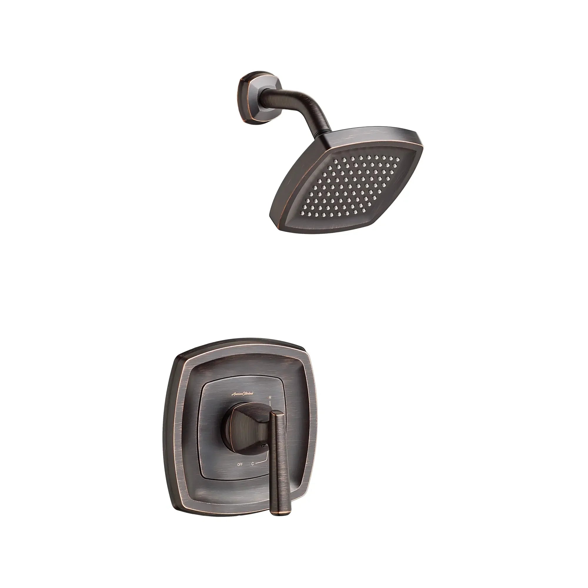Edgemere® 1.8 GPM Water Saving Shower Trim Kit with Double Ceramic Pressure Balance Cartridge & Lever Handle - Perfect for Eco-Friendly Bathrooms & Water Conservation Homes