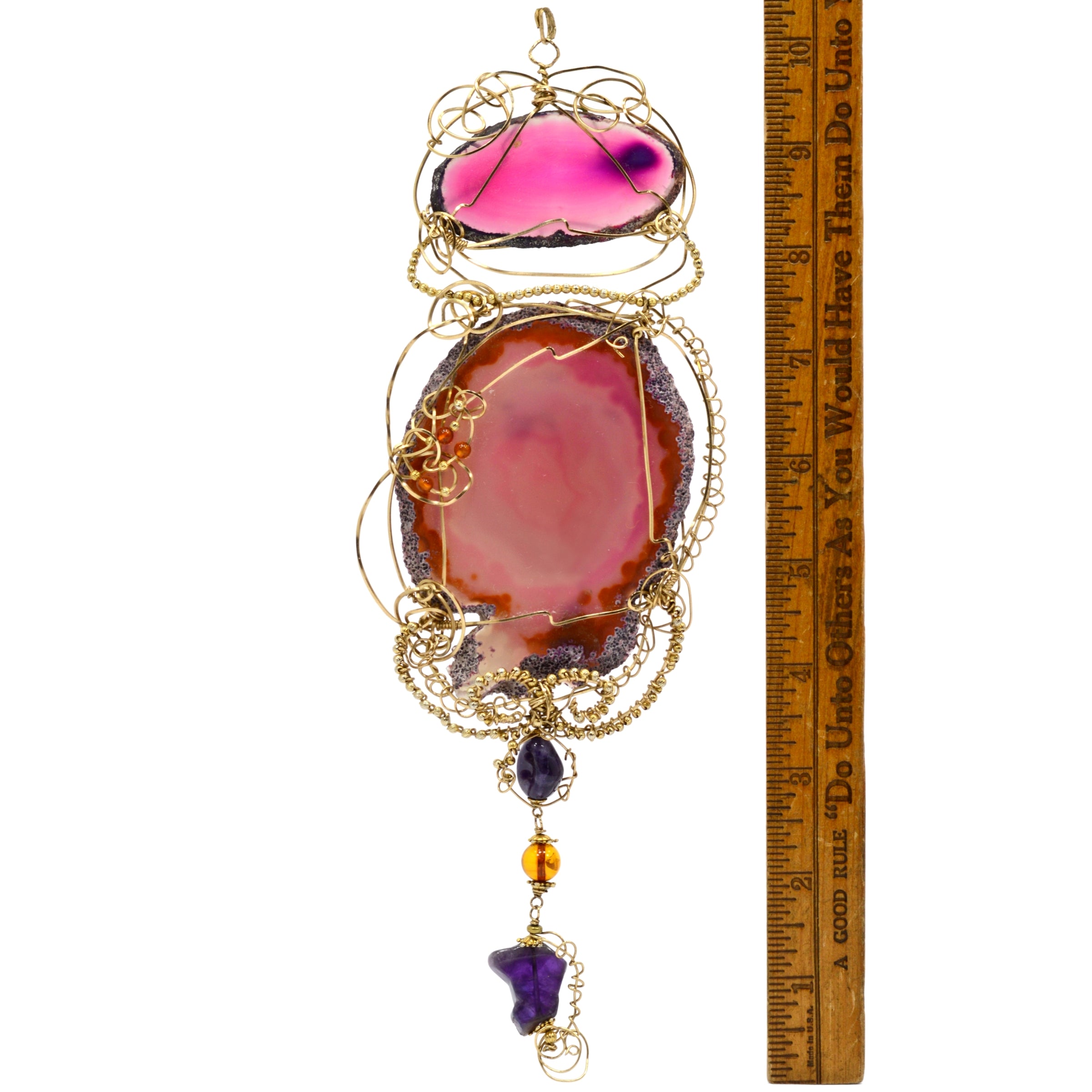 Stunning Handcrafted Amethyst Statement Necklace - 10 Unique Pendant Designs - Luxury Jewelry Gift for Women - Perfect for Weddings, Parties & Special Occasions