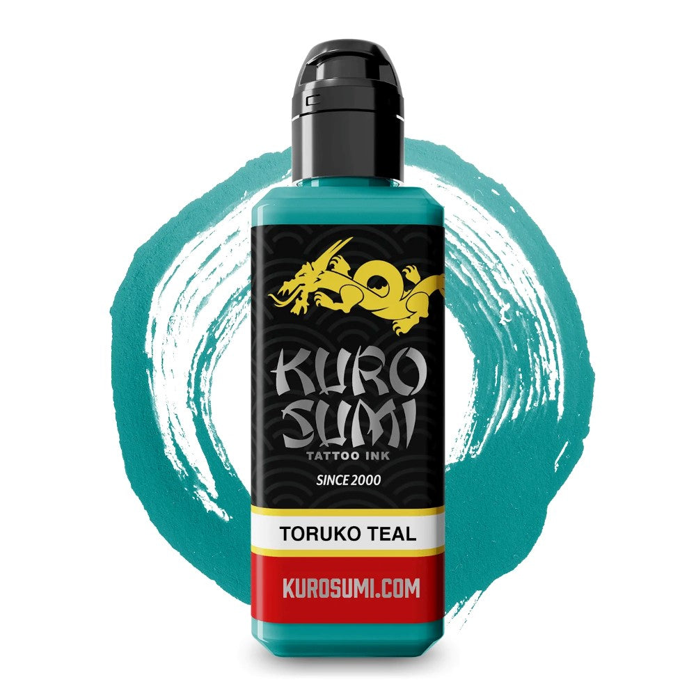 Kuro Sumi Toruko Teal - High-Quality Japanese Ink for Tattoo Artists & Calligraphy | Perfect for Professional Tattooing, Body Art & Japanese Calligraphy