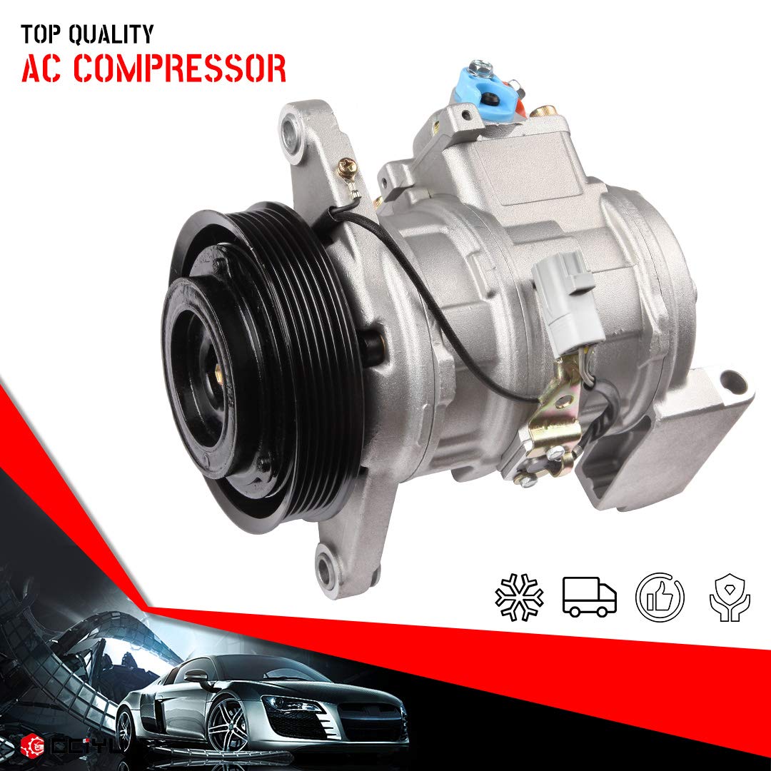 Toyota Supra 3.0L (1993-1998) & Lexus SC300 3.0L (1992-2000) AC Compressor Pump with Clutch - Replacement Air Conditioning Compressor Part #8832014600, 8832024100 - Perfect for Car AC Repair & Cooling System Maintenance