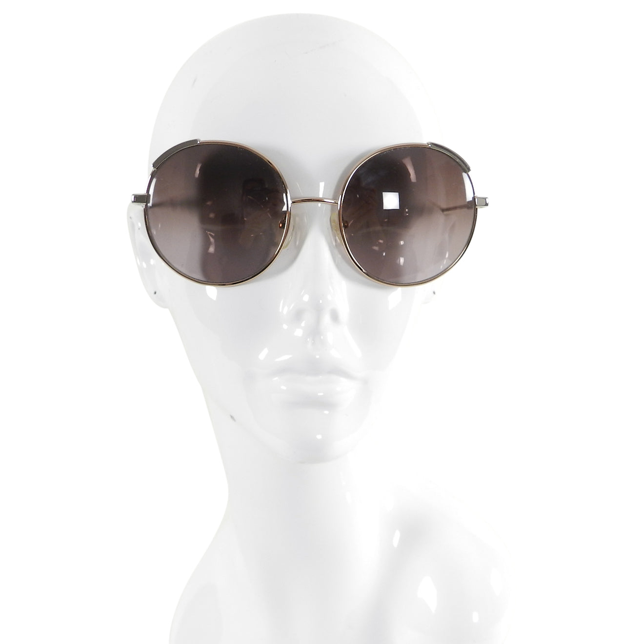 Chloe Gold Round Festival Sunglasses CE 117S - Stylish UV Protection for Women, Summer Outdoor Concerts & Beach Vacations