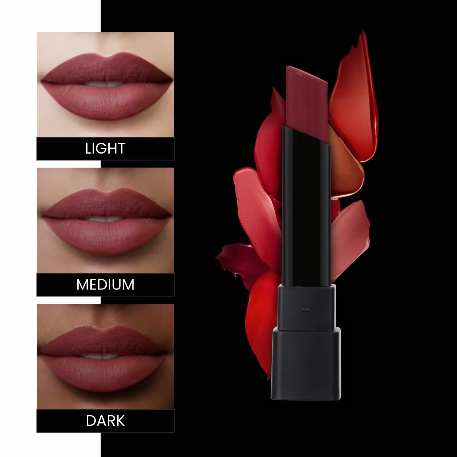 Verymiss Ultra Rich Matte Lipstick - Long Lasting, High Pigment Vegan Lipstick with Vitamin E, 3.5g (#308 Shy Cherry) | Perfect for Everyday Wear, Date Nights & Special Occasions