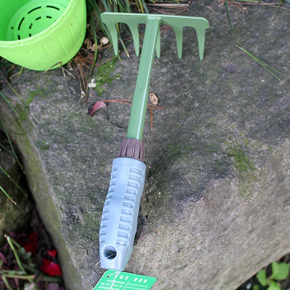 Iron Hand Rake - Small Garden Cultivator Tool for Weeding, Soil Aeration & Planting | Durable Metal Rake for Lawn, Balcony, Farm & Outdoor Gardening | Perfect for Flower Beds, Vegetable Patches & Yard Maintenance
