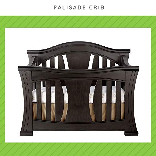 Full-Size Crib Conversion Kit Bed Rails for Baby Appleseed & Eco-Chic Cribs – Slate Gray (Option 1) | Safe Toddler Bed Transition | Nursery & Kids Room Upgrade