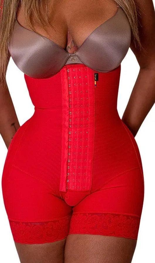 Original Ferrari Red Colombian Faja Shapewear #0218R - Slimming Waist Trainer for Women, Tummy Control Girdle for Postpartum & Weight Loss, Perfect for Workouts & Everyday Wear
