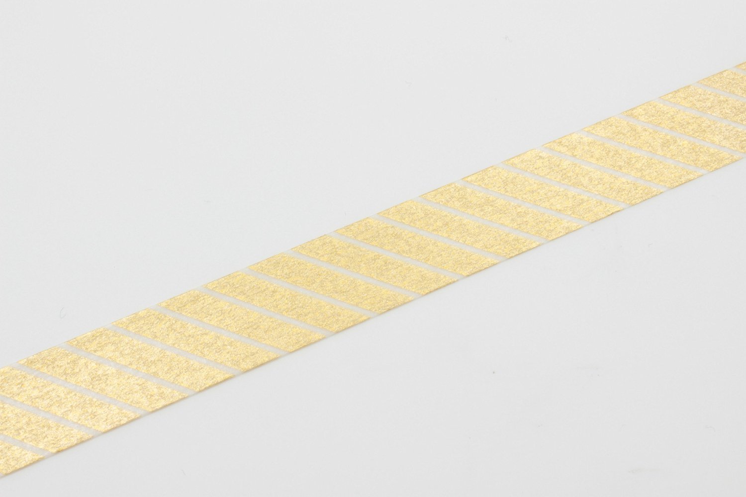Japanese Washi Masking Tape MT01D144Z - Diagonal Stripe Gold Pattern, Decorative Paper Tape for Scrapbooking, Journaling, Gift Wrapping & DIY Crafts