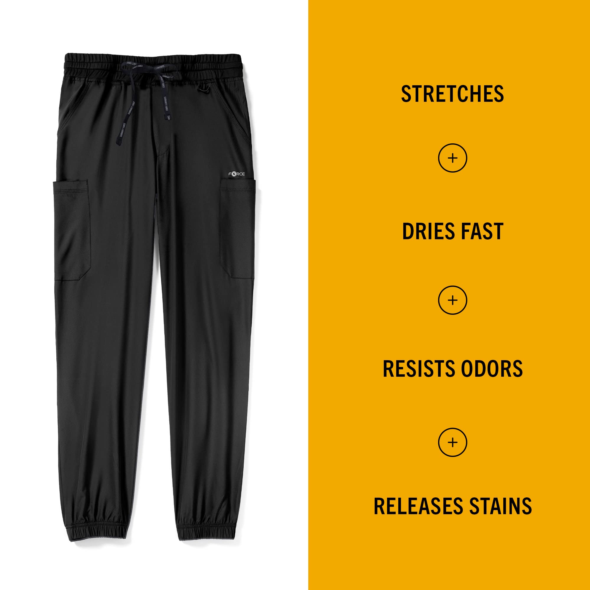 Carhartt Men's Comfort Cargo Jogger Pants - Durable Work Pants for Construction, Hiking & Outdoor Activities