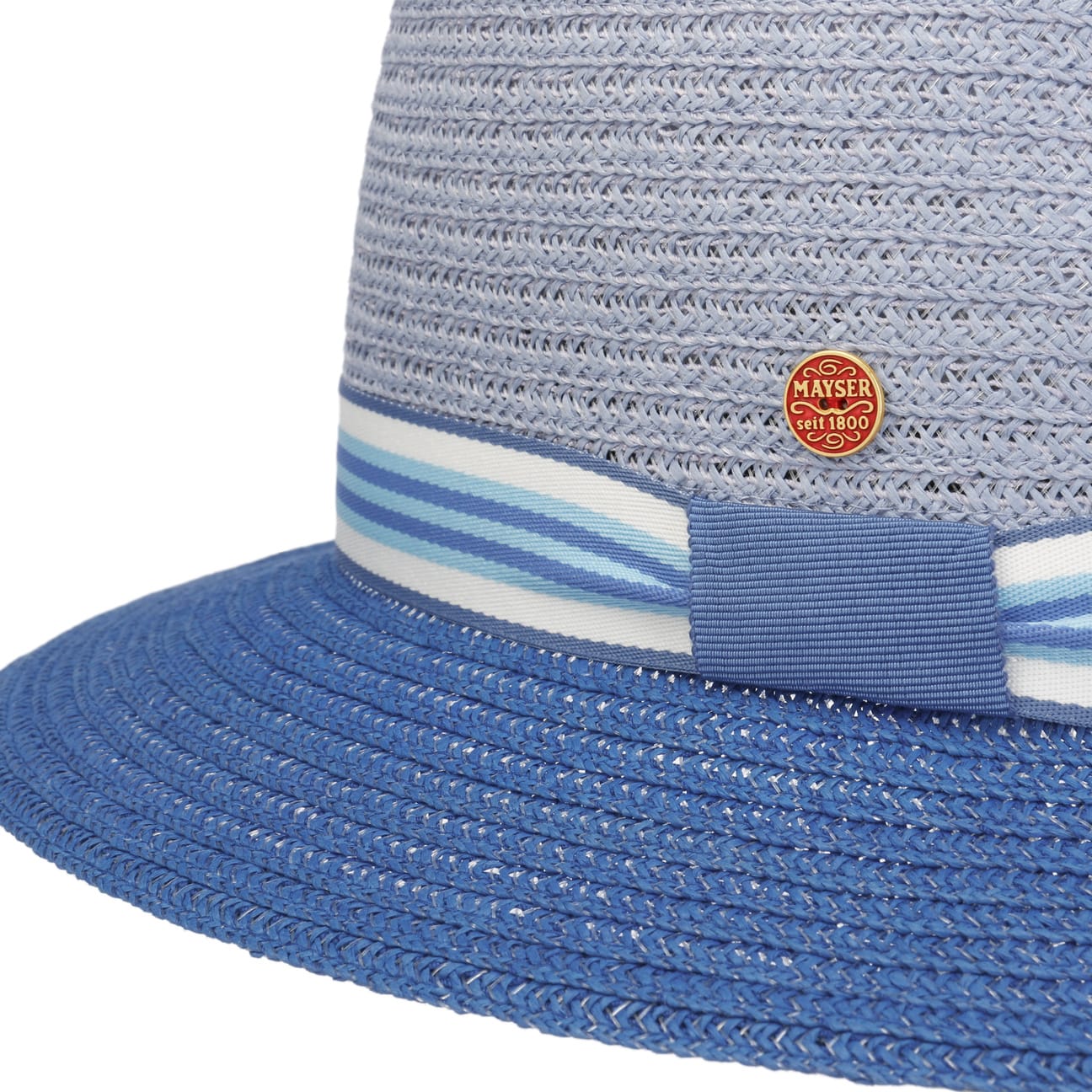 Stylish Mayser Nane Twotone Straw Hat for Women - Perfect for Travel, Beach, and Summer Outfits