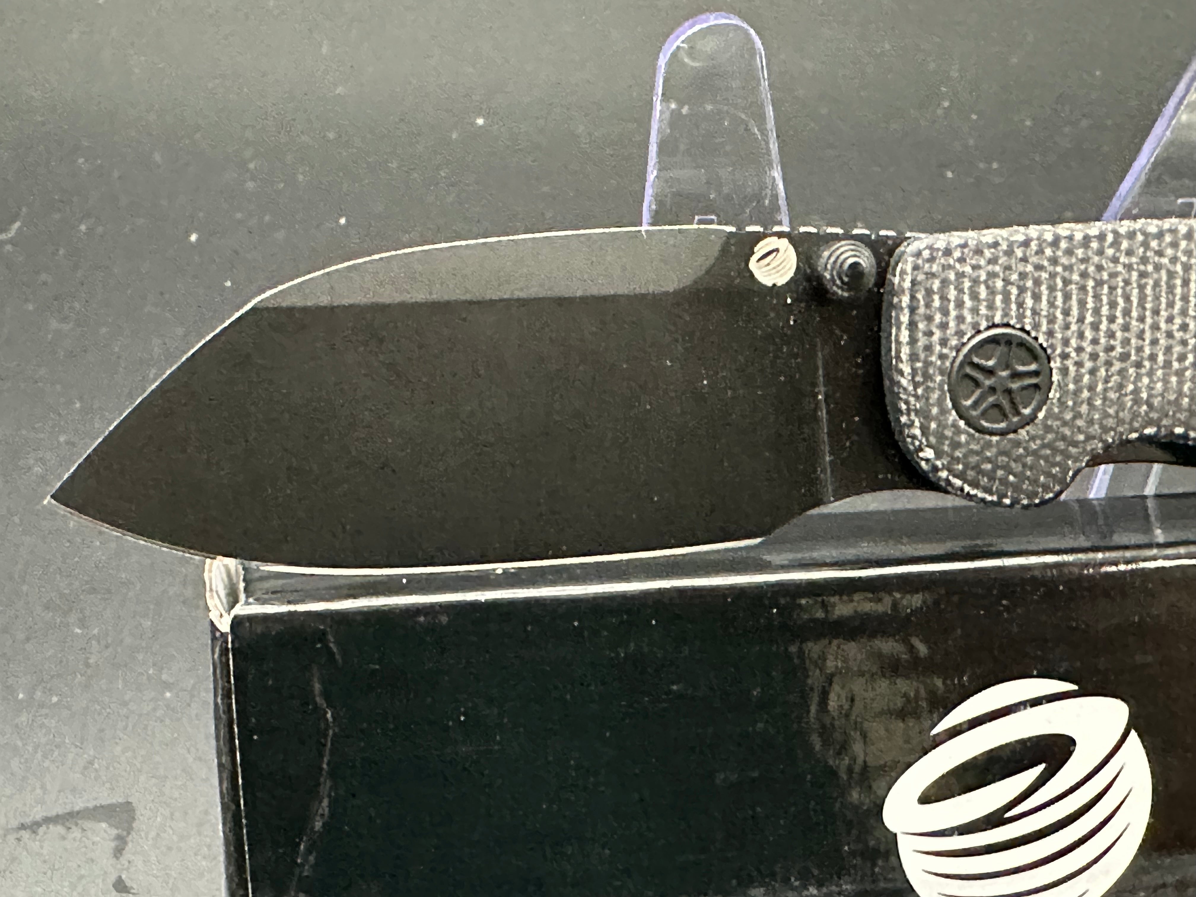 Tempest Knives Microburst Black Micarta Folding Pocket Knife - EDC, Camping, Hiking & Outdoor Survival Tool