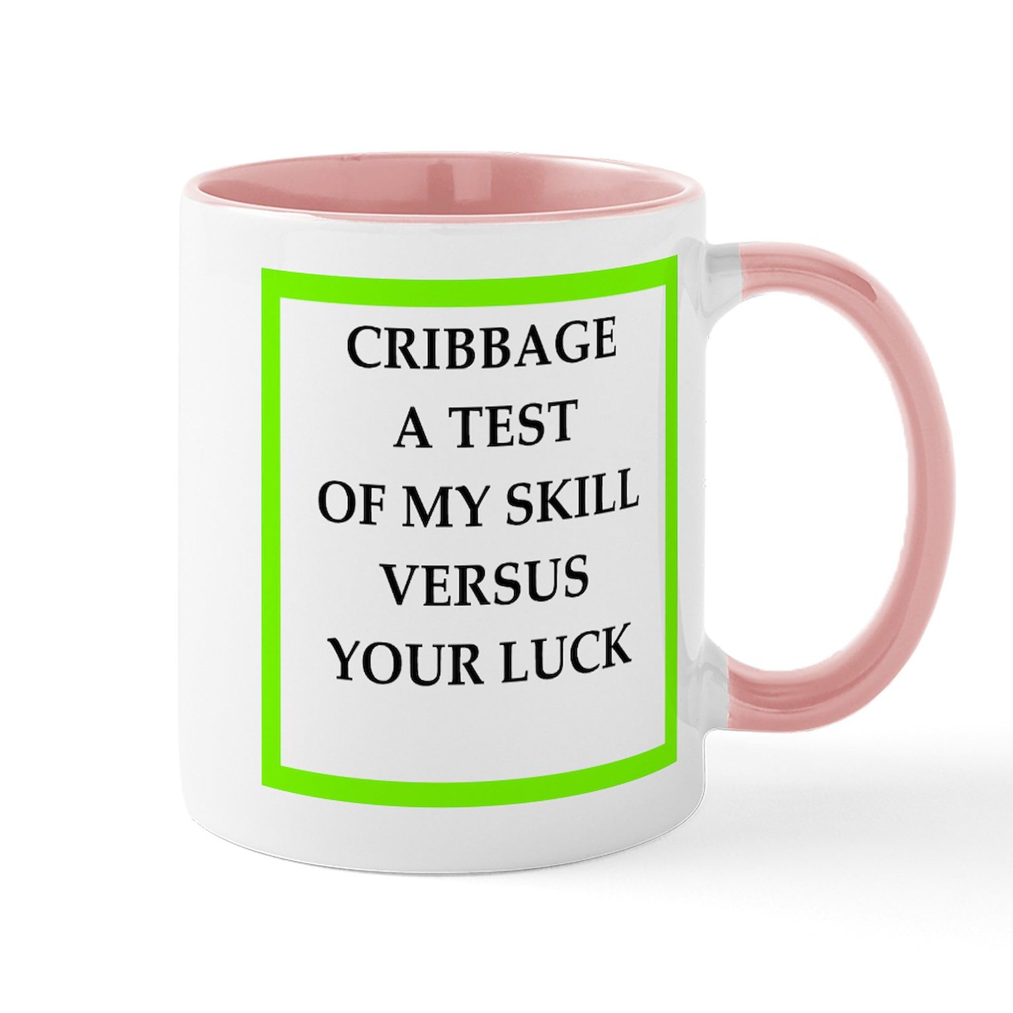 CafePress Funny Cribbage Joke Ceramic Coffee Mug 11 oz (325 ml) - Perfect for Game Nights, Gifts & Coffee Lovers