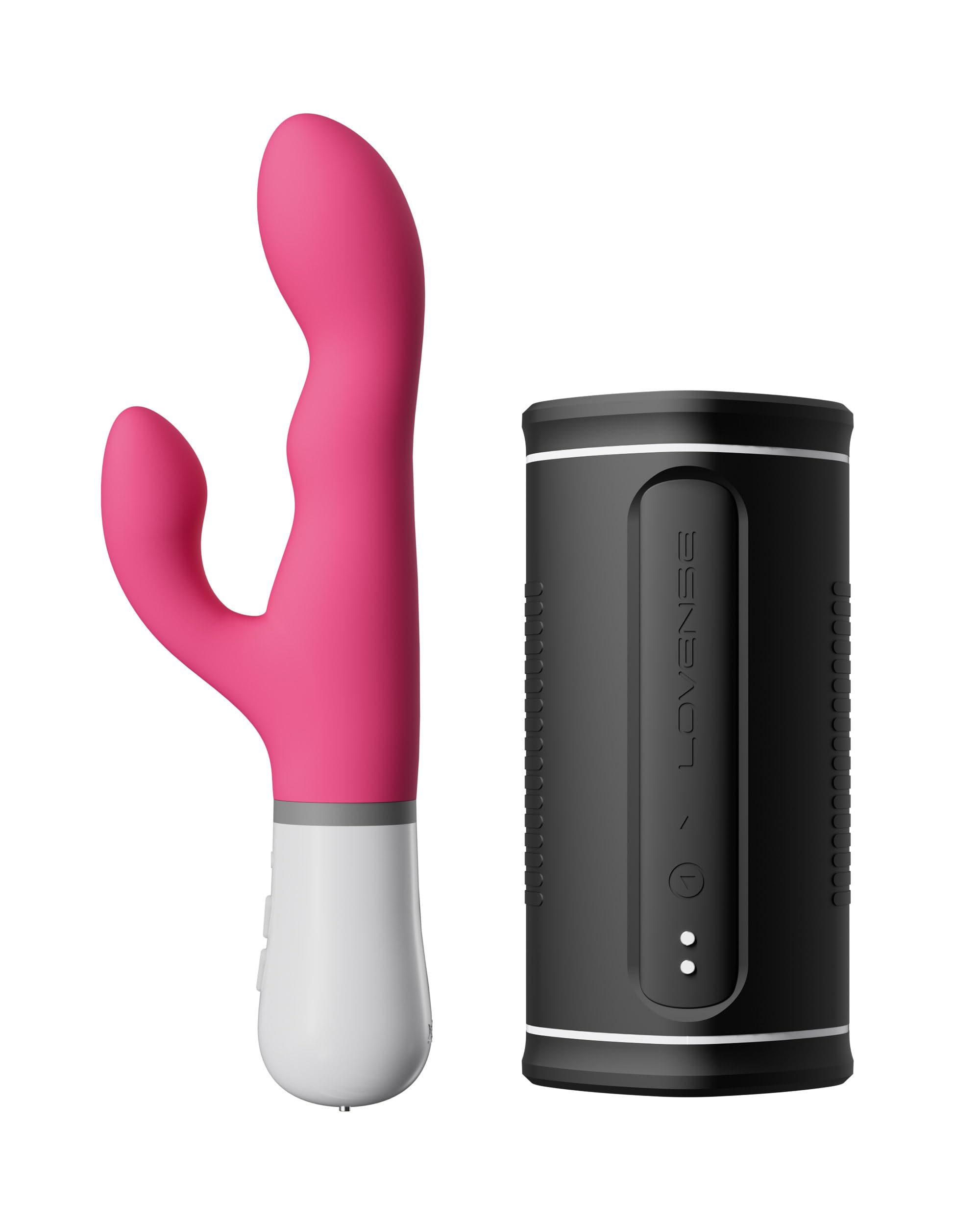 LOVENSE Nora Rabbit Vibrator for Women & Calor Electric Male Masturbator Cup - Couples Adult Sex Toys Set with App Control, G-Spot & Penis Stimulation for Long Distance Play - Perfect for Romantic Nights & LDR Intimacy