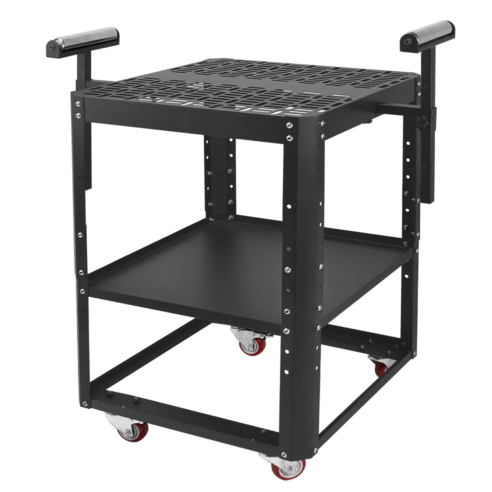 Heavy-Duty Planer Stand with Wheels - 550 lbs Capacity Adjustable Miter Saw Stand with Extension Rollers for Planers, Saws & Power Tools | Workshop & Job Site Use