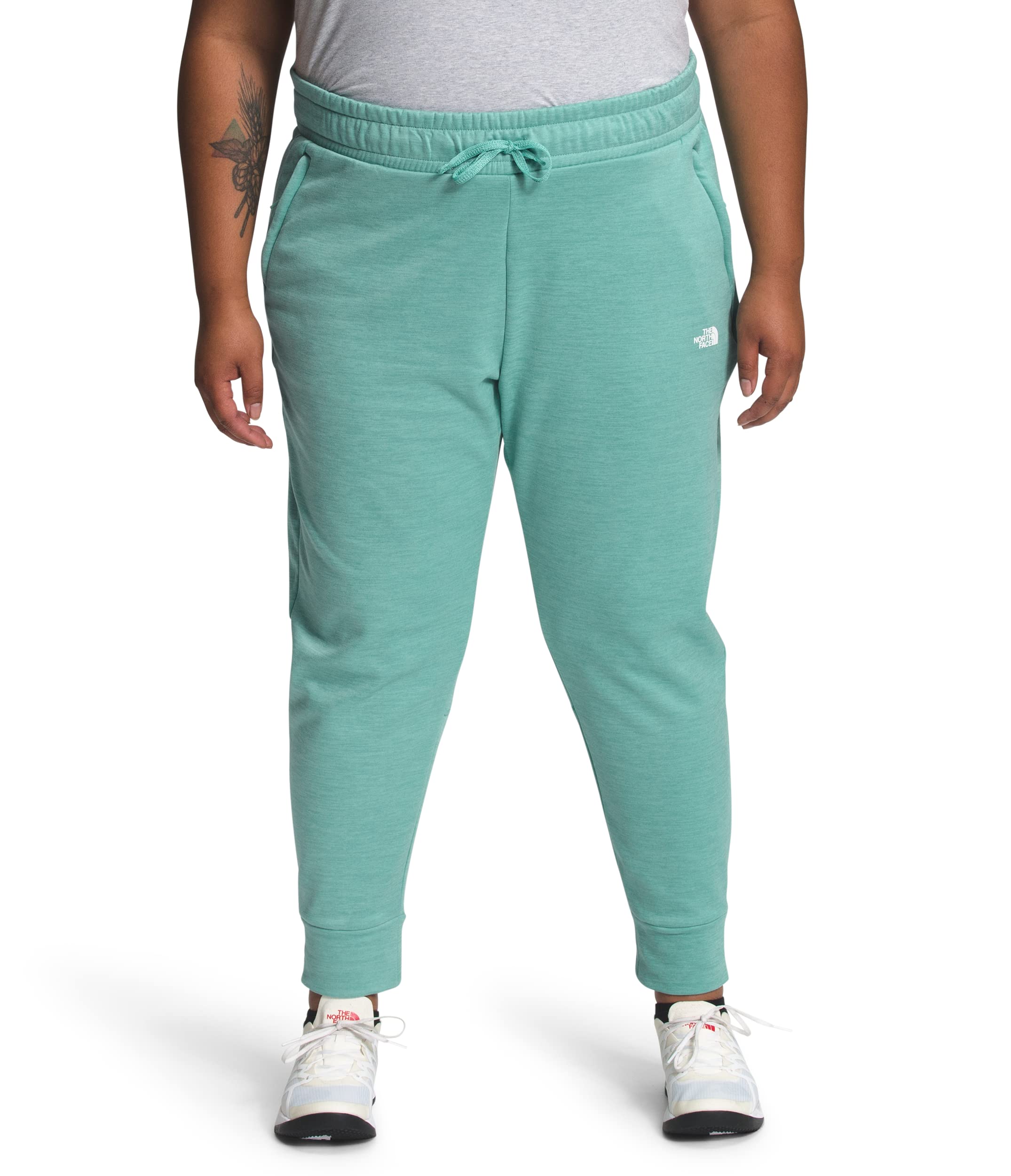 The North Face Canyonlands Jogger Women's Pants - Wasabi Heather, Size L | Comfortable Hiking & Travel Pants for Outdoor Adventures