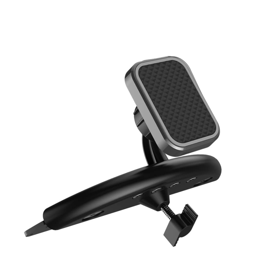 Universal Car Magnetic Phone Mount - CD Slot Holder with Strong Magnet for iPhone, Samsung & Smartphones (Black) - Hands-Free Driving & Navigation Accessory