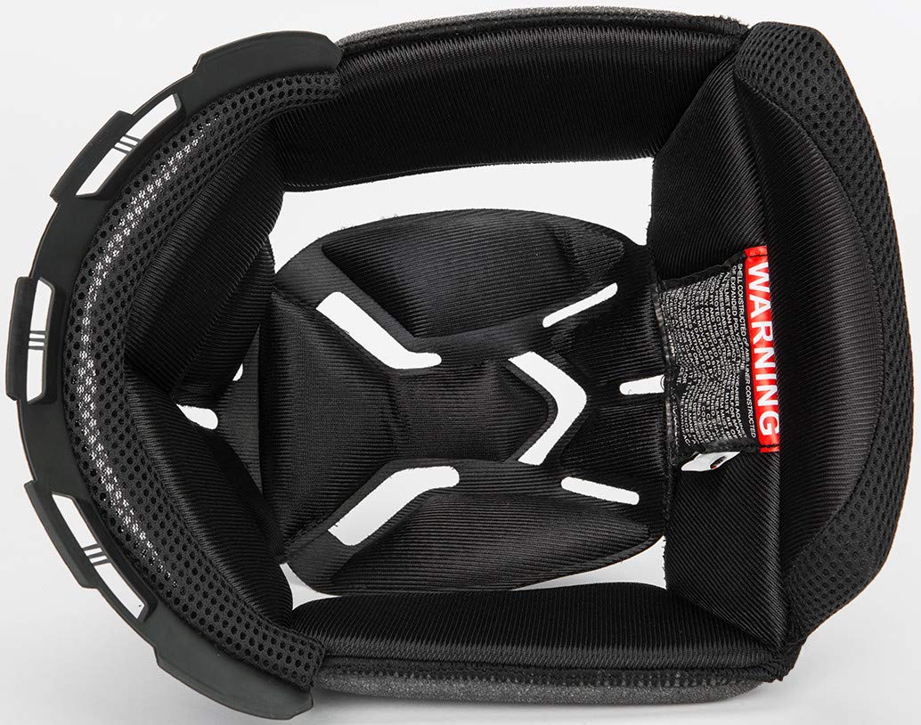 GMAX OF17 Comfort Liner 12mm Street Motorcycle Helmet Padding - Black Medium Size for Harley, Honda, Yamaha & Cruiser Bikes - Enhanced Riding Comfort for Long Distance & Daily Commute