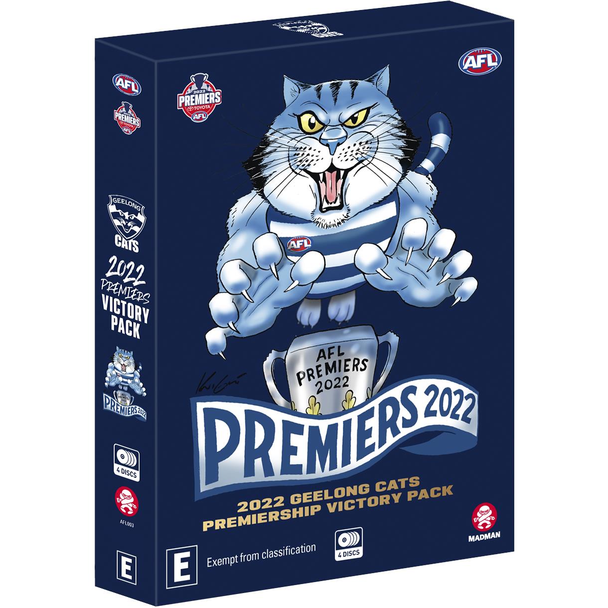 2022 AFL Premiers Geelong Cats Victory Pack - Official Merchandise for Fans & Collectors | Perfect for Game Day & Home Decor