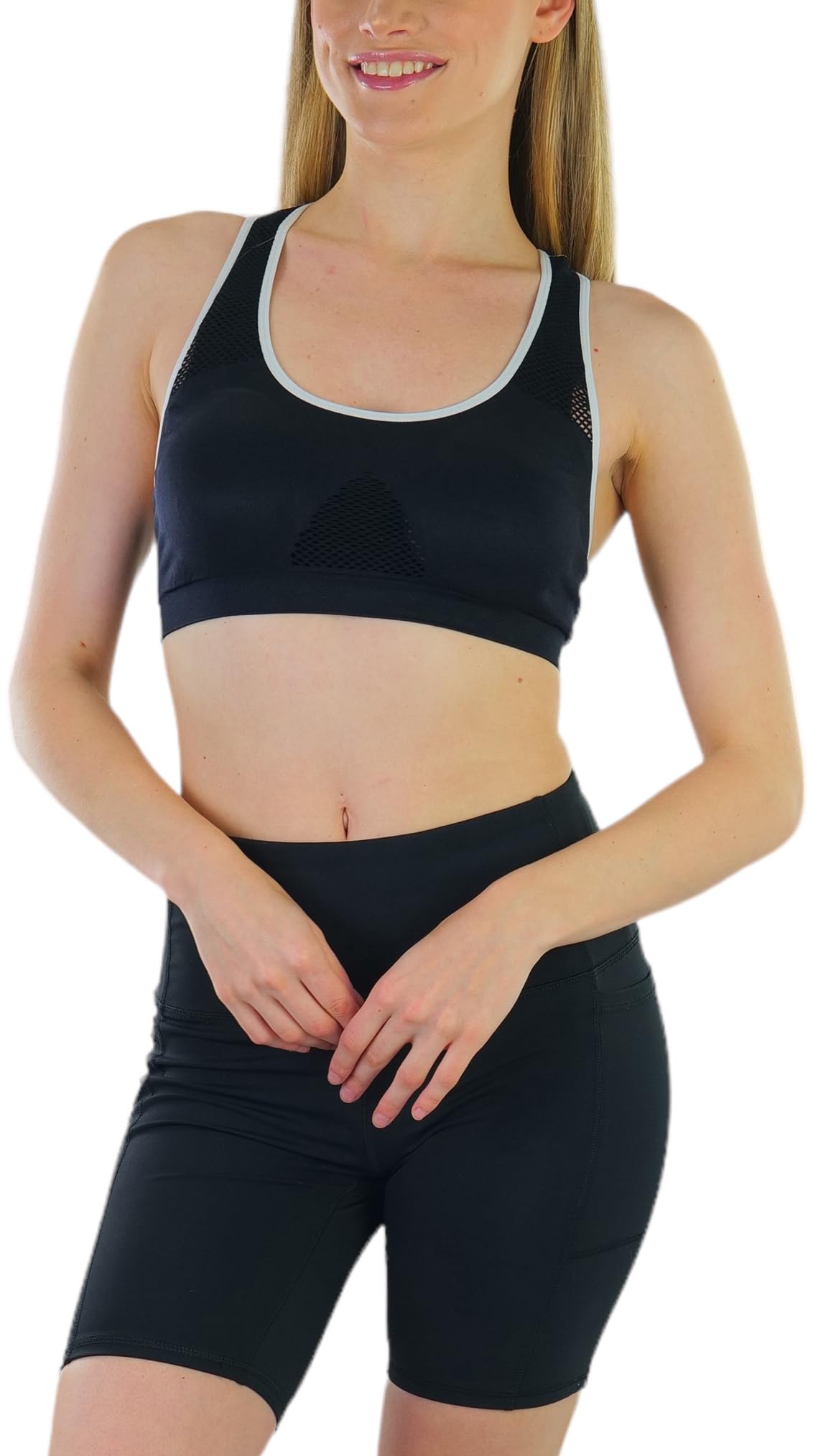 ToBeInStyle Women's Seamless Wire-Free Sports Bras & Bralettes - Supportive Comfort for Yoga, Gym & Everyday Wear