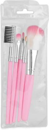 Khelni 6155 Professional Makeup Kit with Eyeshadow Palette, Blush, Lip Gloss & 5-Piece Brush Set - Perfect for Everyday Makeup, Parties & Special Occasions