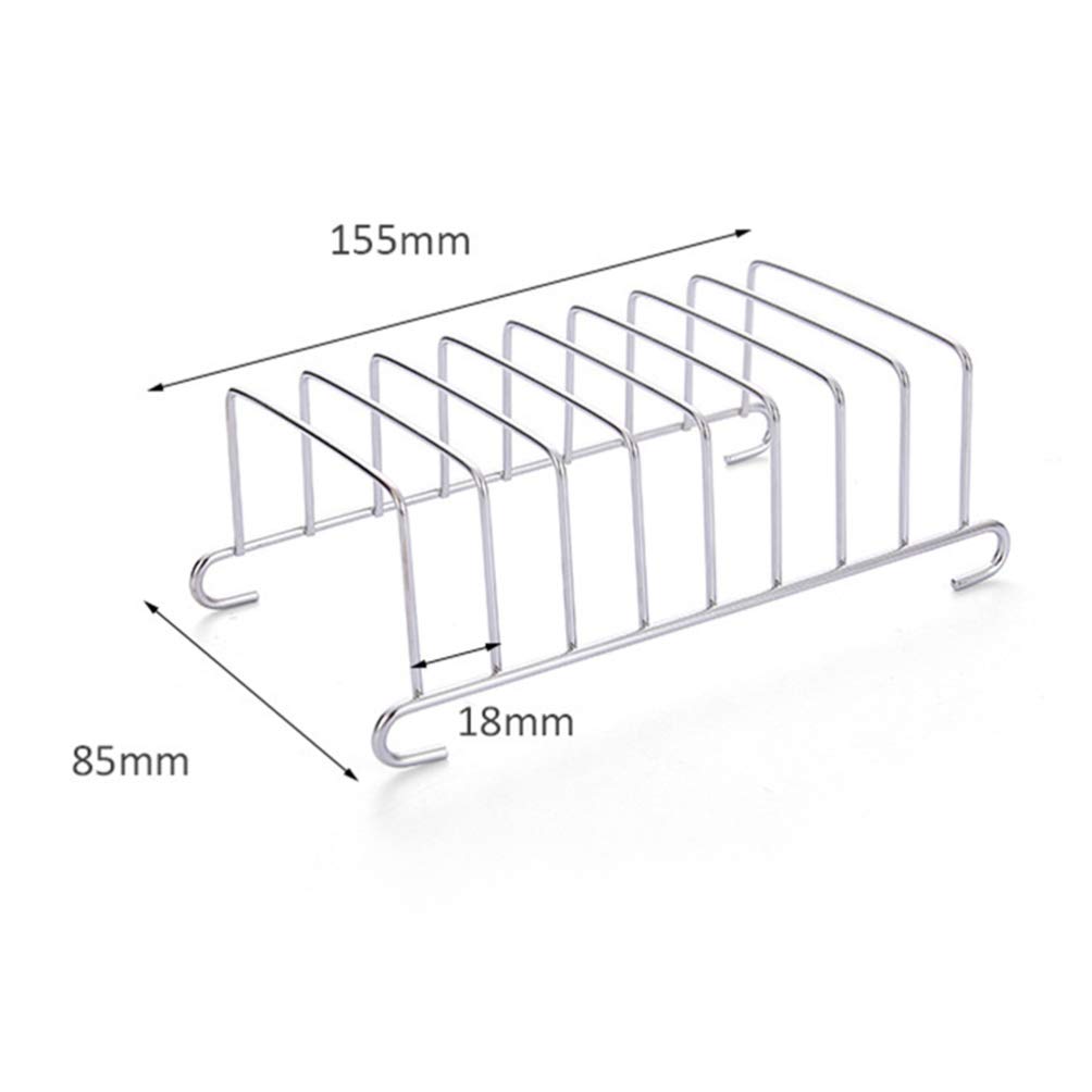 Stainless Steel Toast Stand & Bread Rack - 2 Pack Grill Accessories for Oven, Air Fryer, BBQ - Perfect for Toasting, Steaming, and Serving Bread Slices
