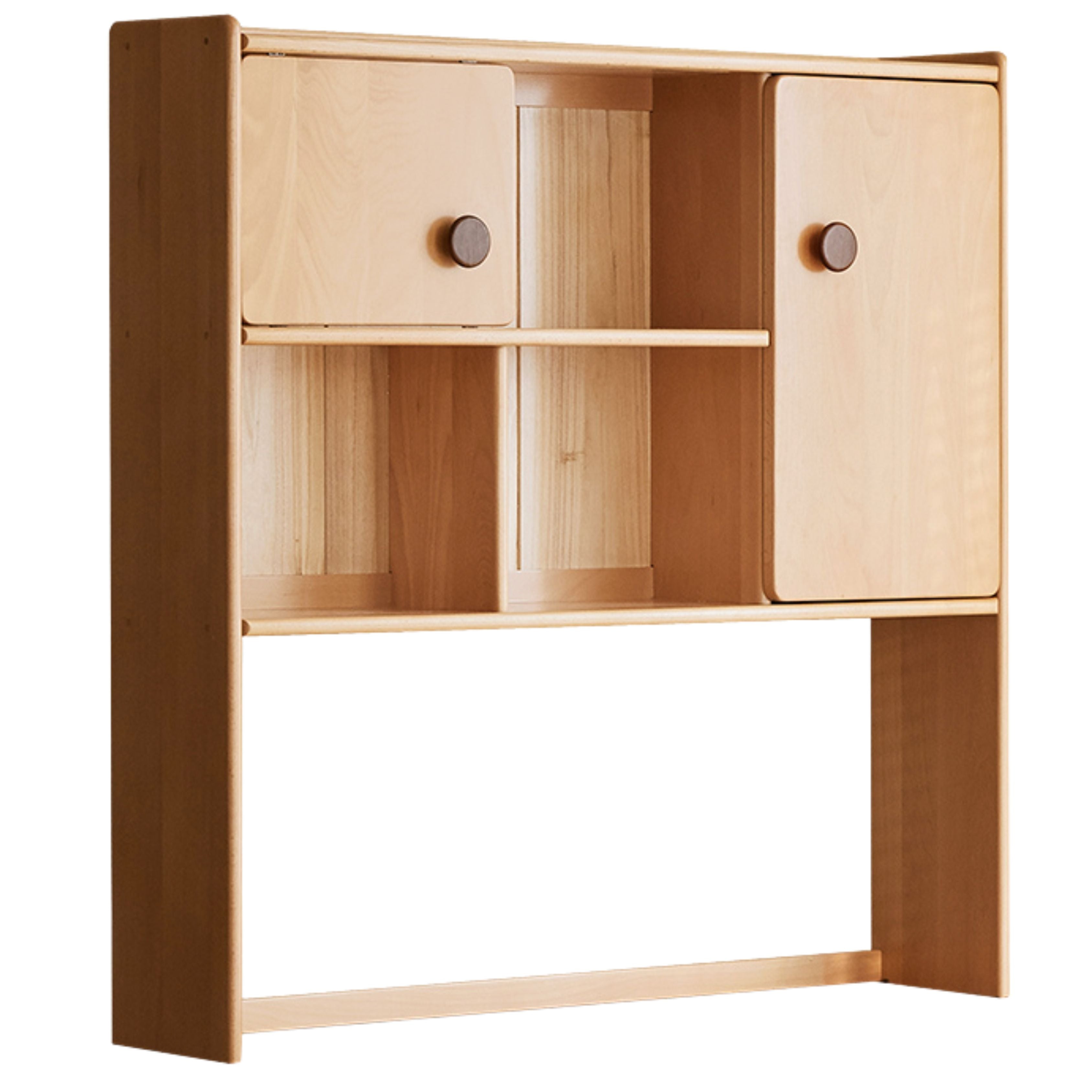 46.5x10.6x46.5 inch / 118x27x118 cm / Natural Wood Color / Beech Study desk shelf