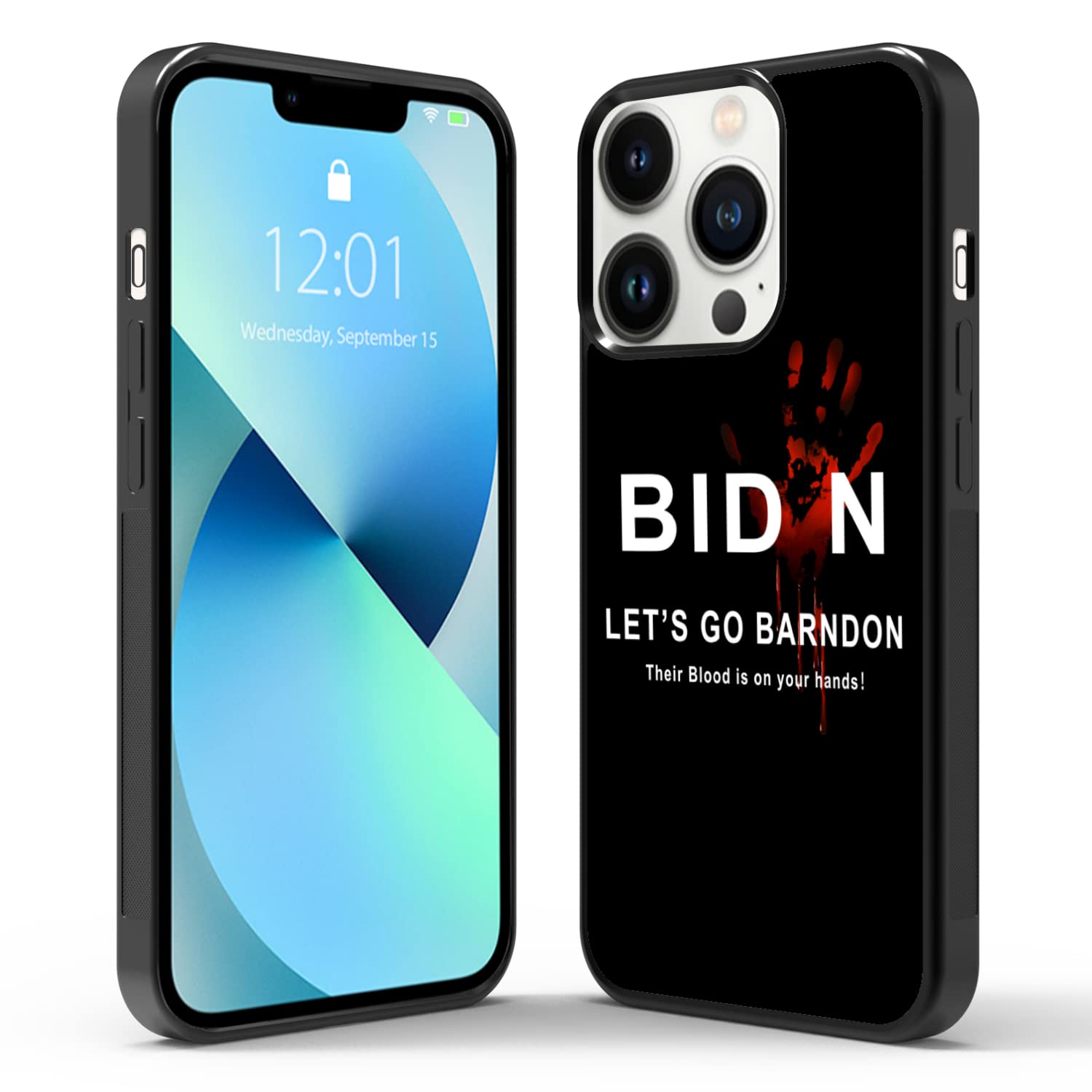 Shockproof Protective 'Let's Go Brandon' Crimson Palm iPhone 13 Pro Case - 6.1 Inch Designer Cover for Men & Women - Perfect for Everyday Use, Travel & Outdoor Activities