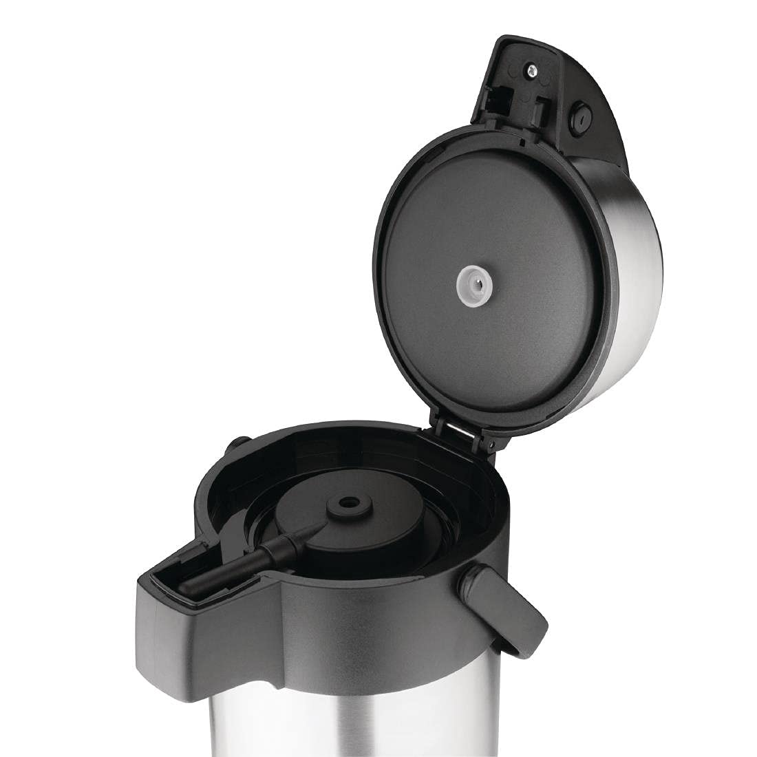 Olympia DL164 5L Air Pot with Pump - Insulated Stainless Steel Hot Water Dispenser for Coffee, Tea & Office Use