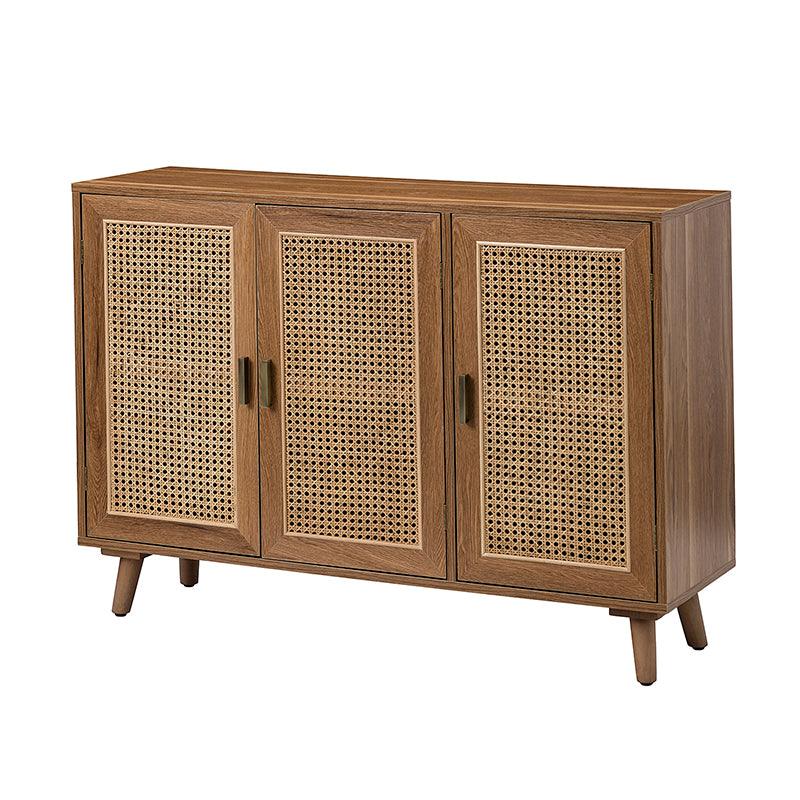 Dario 3-Door Accent Cabinet - Stylish Storage Solution for Living Room, Bedroom & Entryway | Solid Wood Furniture for Home Decor