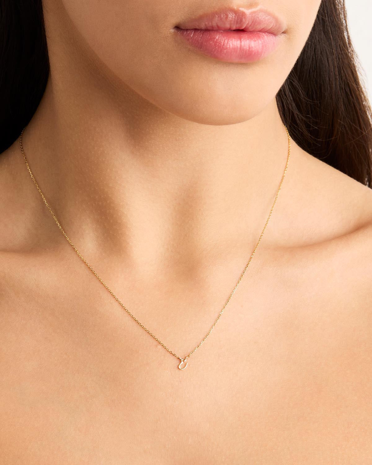 14K Solid Gold Love Letter Necklace for Women - Personalized Romantic Jewelry Gift for Her - Perfect for Anniversaries, Valentine's Day & Special Occasions