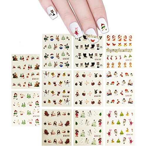 Christmas (11 Designs/220 Nail Decals)