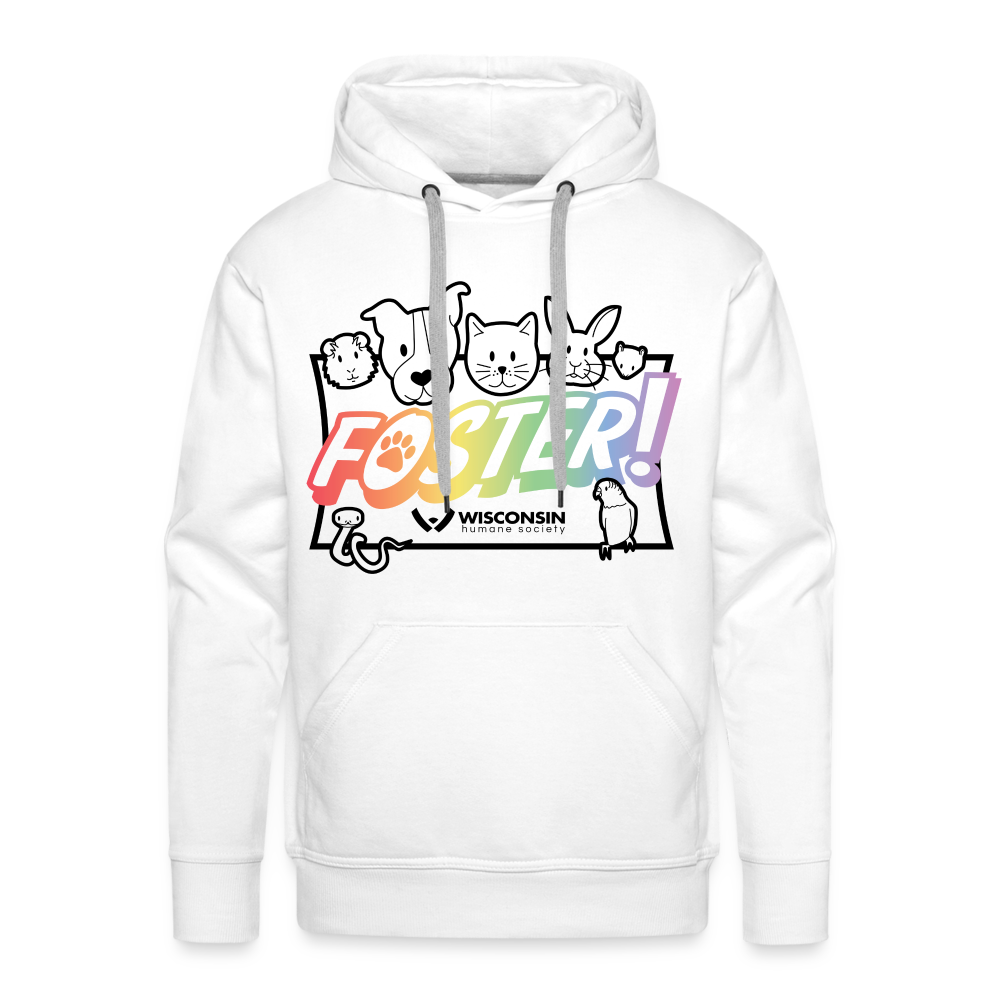 Foster Pride Premium Hoodie for Men & Women - Soft Cotton Blend Pullover Sweatshirt with Kangaroo Pocket - Cozy Casual Wear for Everyday, Gym, and Outdoor Activities