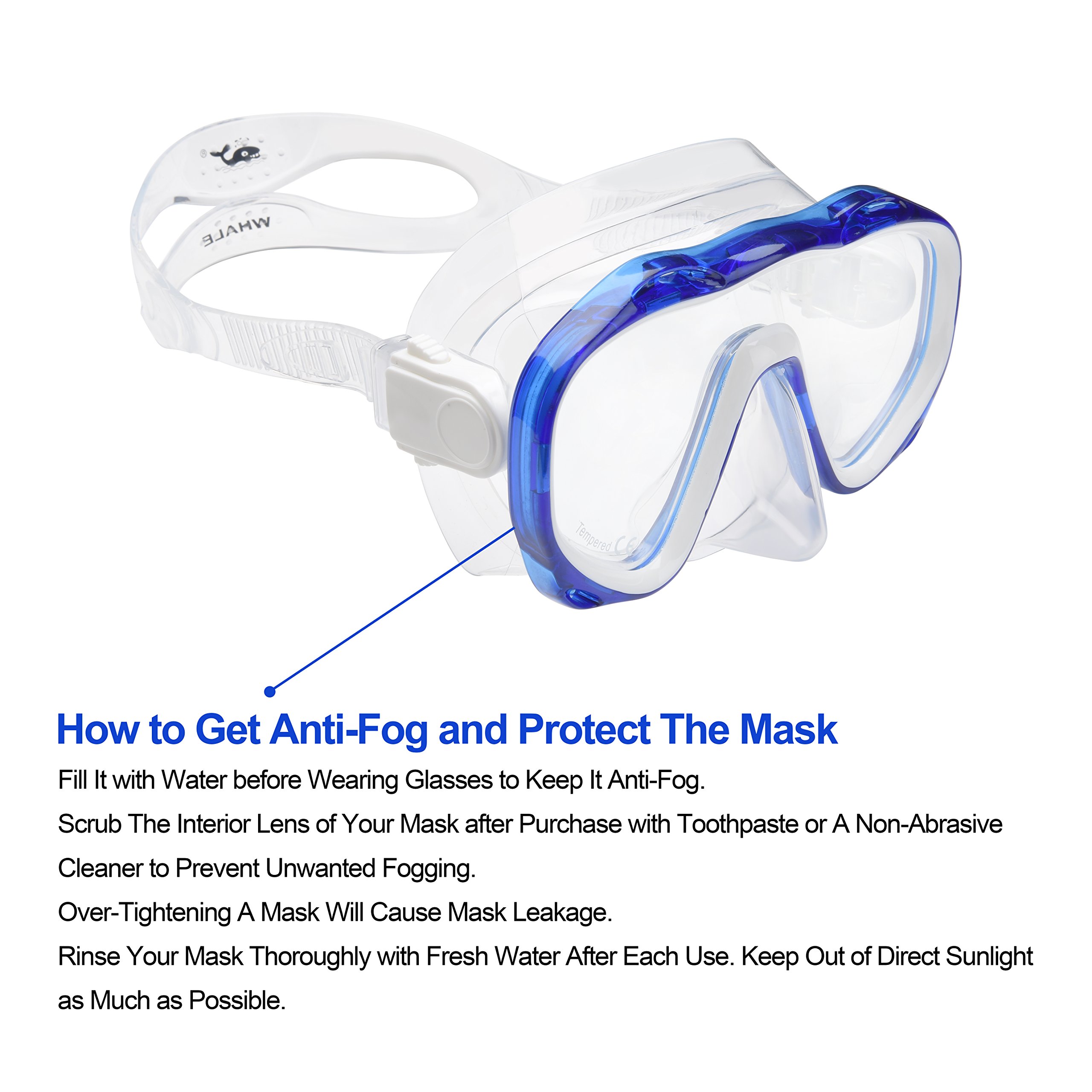 Anti-Fog Scuba Diving Mask - Adjustable Snorkeling Goggles for Men & Women - Perfect for Underwater Exploration