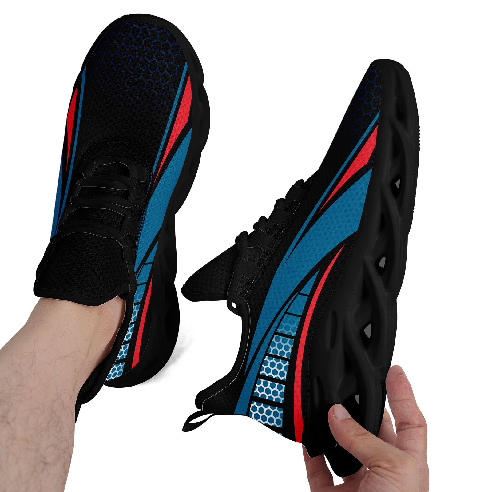 Custom Maxsoul Personalized Sneakers for Men & Women - Lightweight Comfortable Walking Shoes FN003 E025022 (Size 16) - Perfect for Running, Gym Workouts & Casual Wear