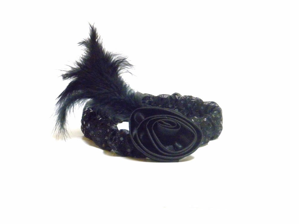Elegant Black Rose Headband for Women - Stylish Hair Accessory for Parties, Weddings & Everyday Wear