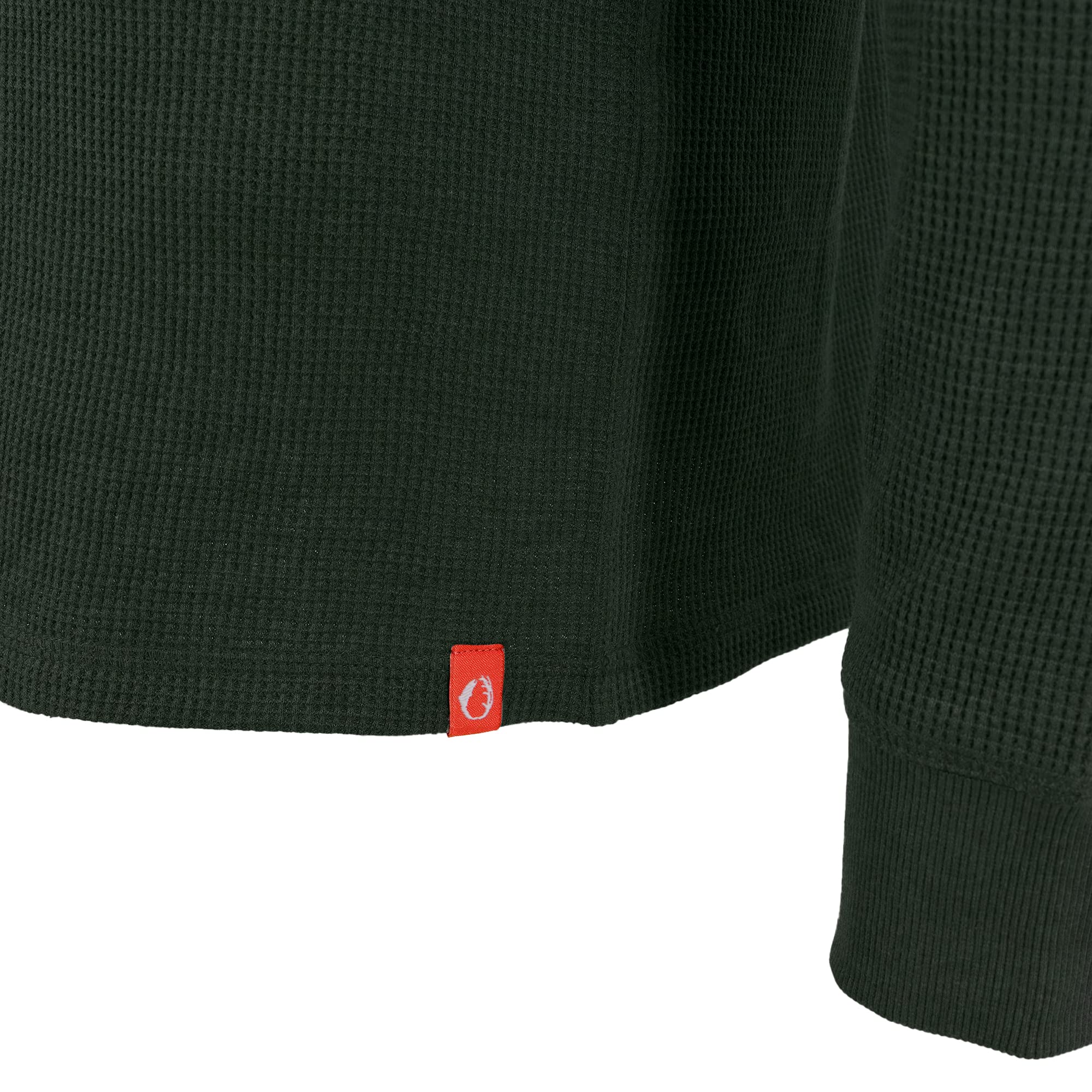 Men's Long-Sleeve Thermal Waffle Knit Shirt - Warm Crew Neck Base Layer for Hiking, Camping & Outdoor Activities | American Outdoorsman