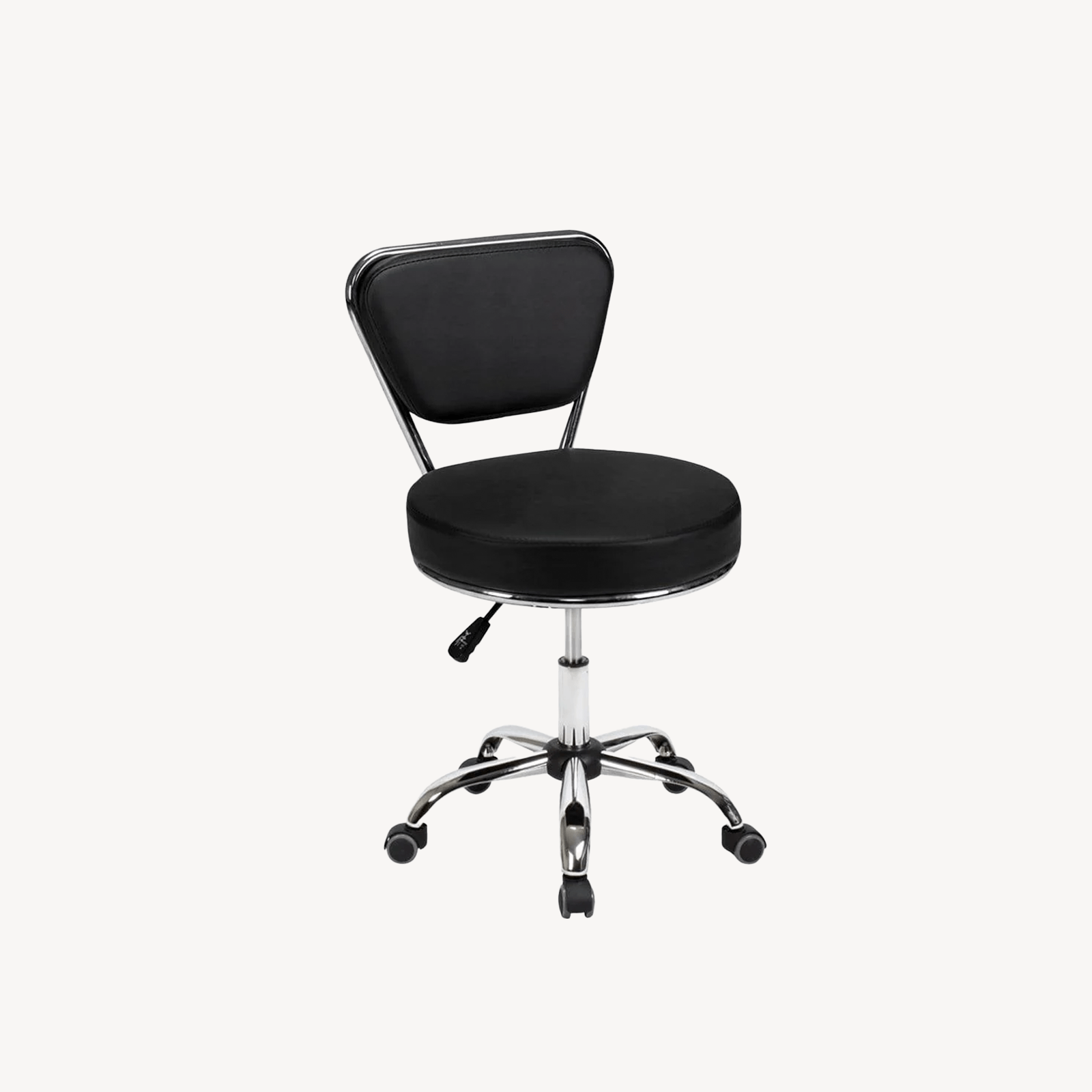 Professional Dayton Salon Manicure Technician Stool - Adjustable Height Rolling Stool for Nail Technicians, Spa & Beauty Professionals - Perfect for Manicures, Pedicures & Salon Services