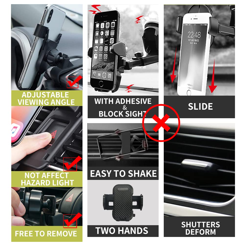 **Universal Car Phone Holder for Lexus ES 350 2019-2023 & Hybrid - Air Vent Phone Mount Compatible with iPhone, Samsung (4-6.7 Inch) - Perfect for Hands-Free Driving & GPS Navigation**