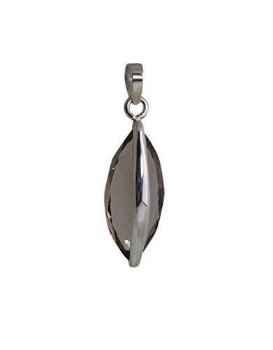 925 Sterling Silver Pendant with Smoky Topaz Gemstone - Elegant Necklace for Women, Gift for Her, Perfect for Everyday Wear & Special Occasions